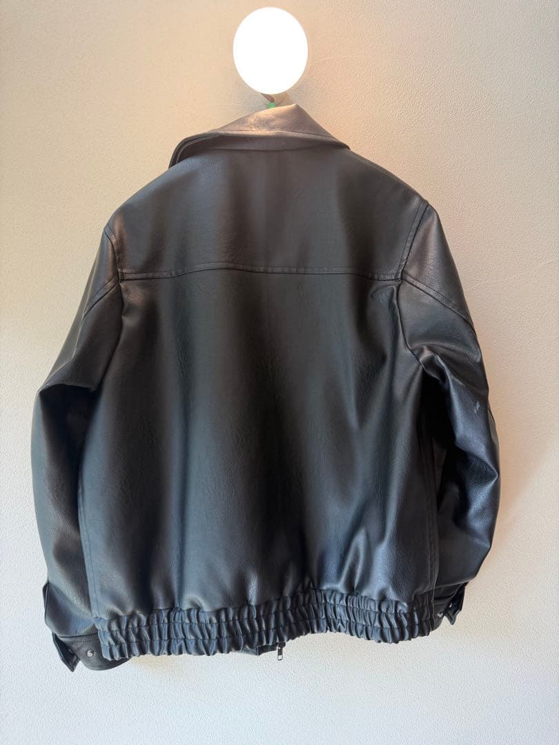 ウール UNITED TOKYO ブラックレザージャケット L