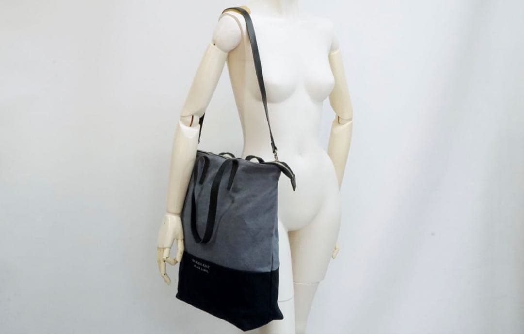 美品◾️バーバリーブラックレーベル◾️トートバッグ&ショルダー可◾️ユニセックス
