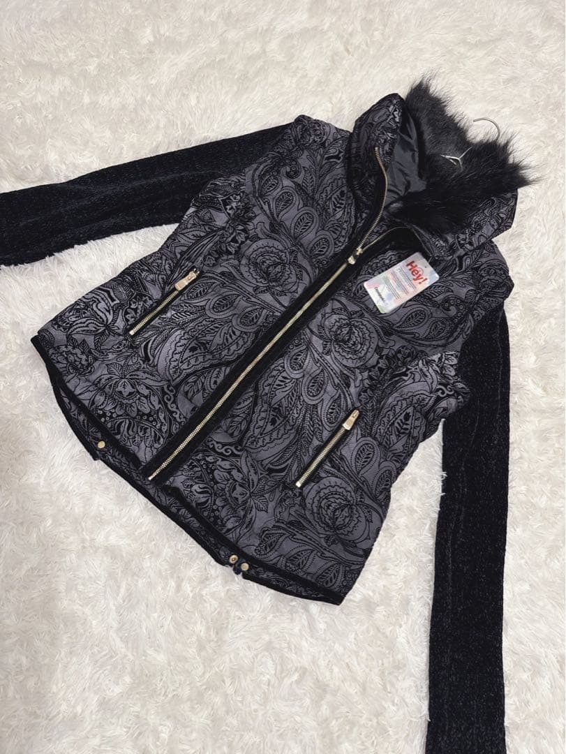 【新品タグ付】Desigual ALEXANDRA 中綿コート 黒 44 希少