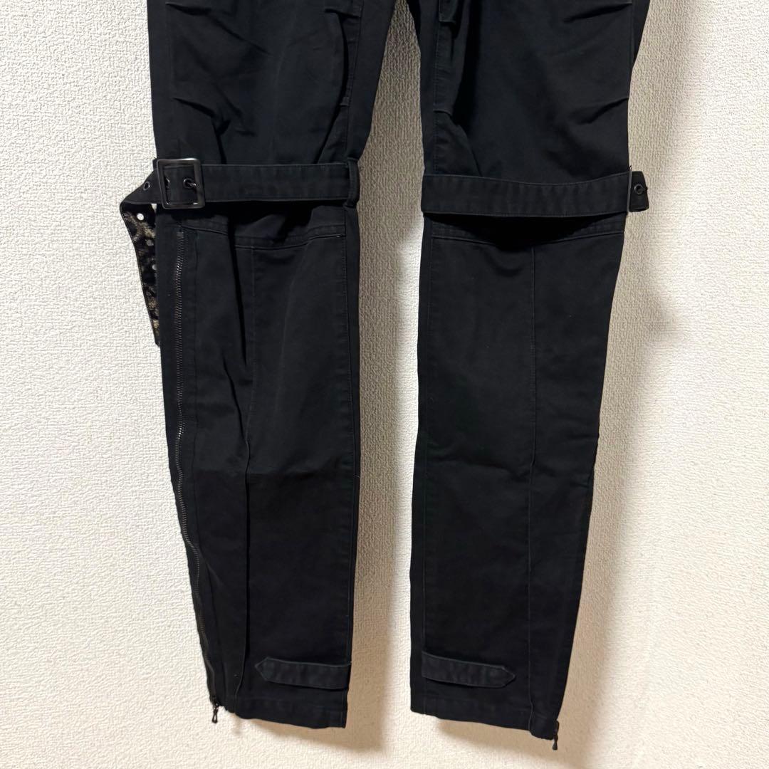ロエン Roen カーゴパンツ ボンテージ フレア ギミック y2k 止血ベルト