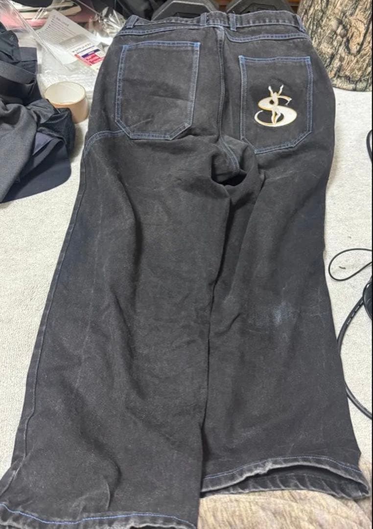 美品　レア　ヤードセール　yardsale　デニム正規品　青ステッチ