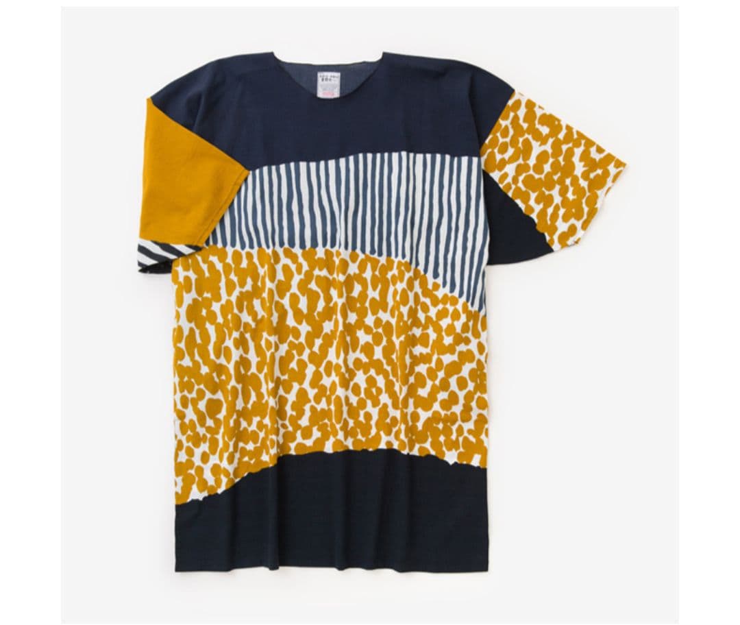 SOU・SOU 高島縮 貫頭衣 ワンピース 東山三十六峰 黄金畑 日本製