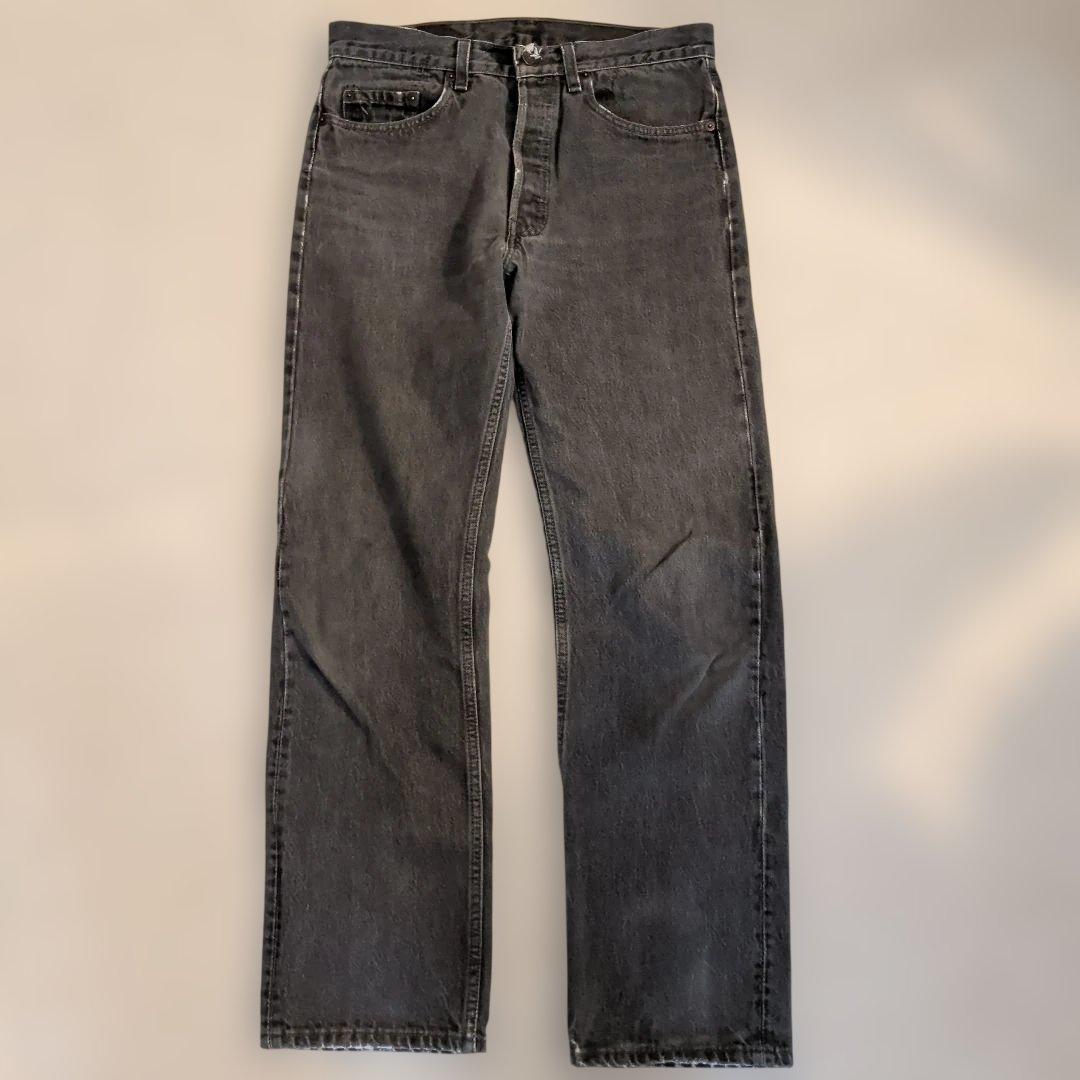 s*様 Levis 先染め ブラックデニム W32L30