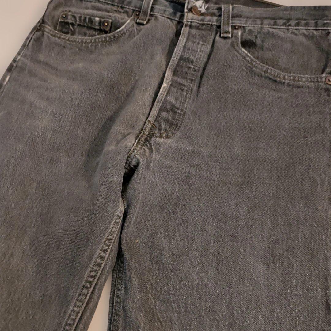 s*様 Levis 先染め ブラックデニム W32L30