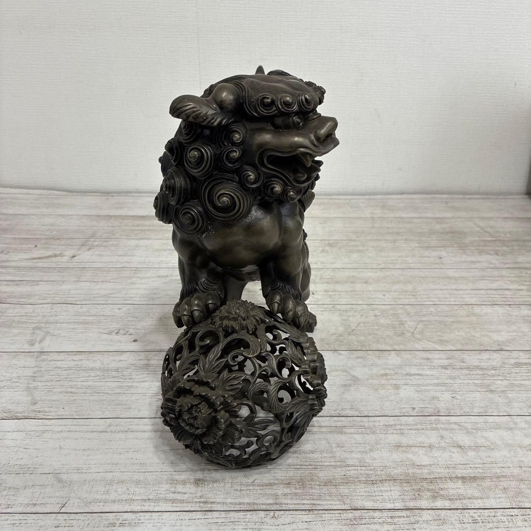 高岡銅器 玉乗りシーサー