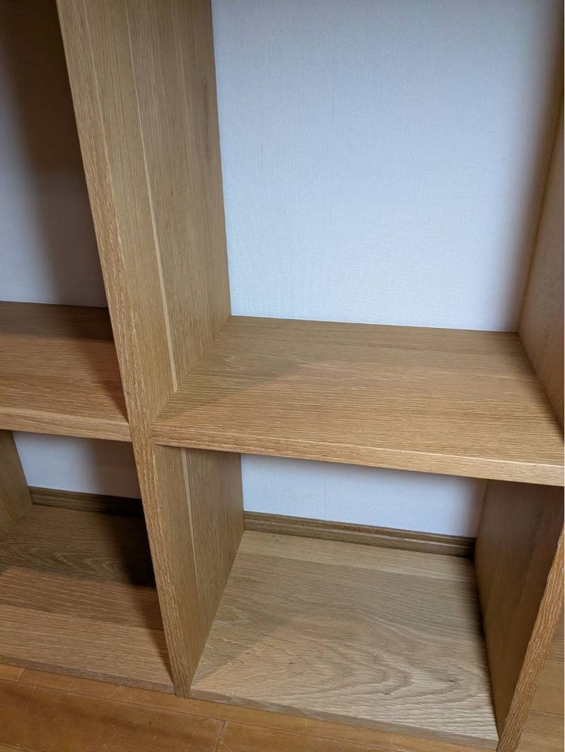 ■送料込■無印 スタッキングシェルフ 5×2 オーク 木製家具棚 MUJI 収納