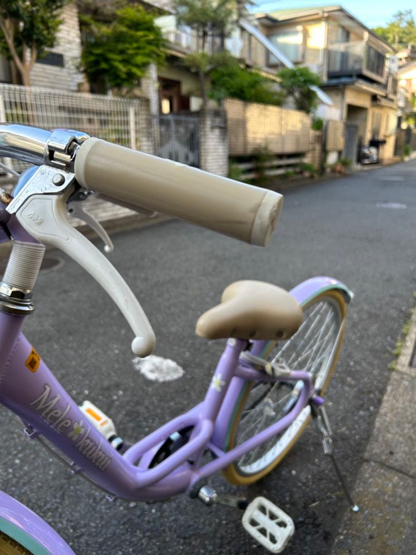 自転車　22インチ　　女の子　ラベンダー