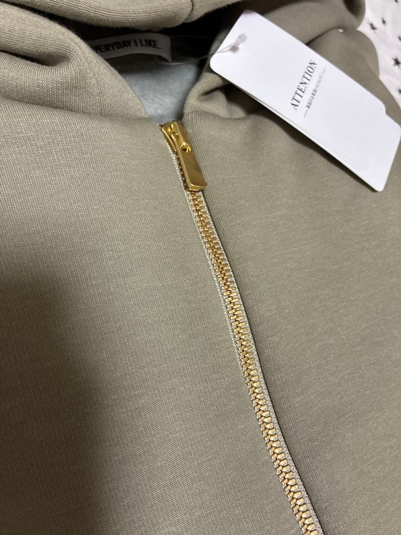 Deuxieme Classe*Warm ジップ フーディー　新品　ベージュ