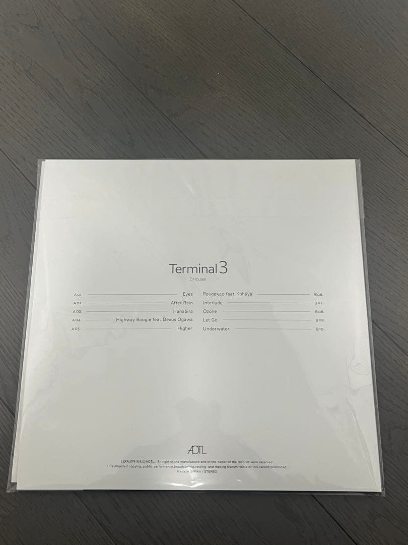 3house Terminal 3\" (Vinyl LP) レコード
