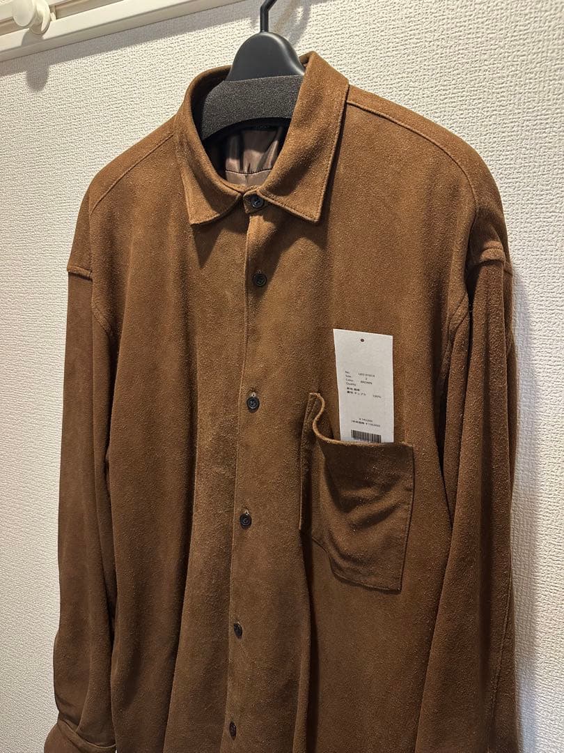【希少】COMOLI スエードシャツ コモリシャツ ディアスキン レザーシャツ