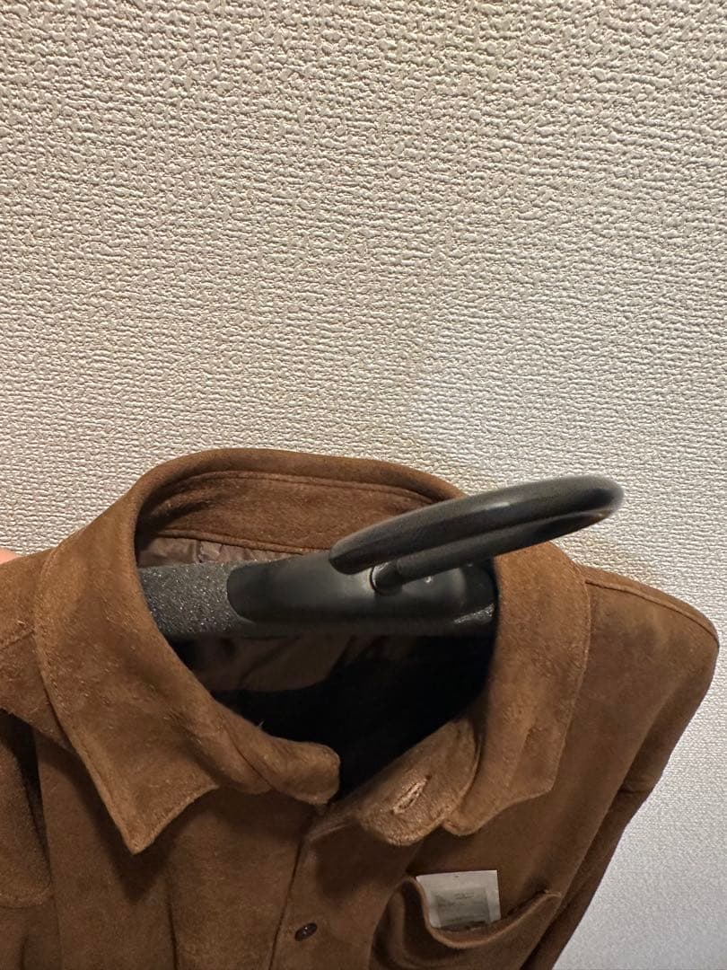 【希少】COMOLI スエードシャツ コモリシャツ ディアスキン レザーシャツ