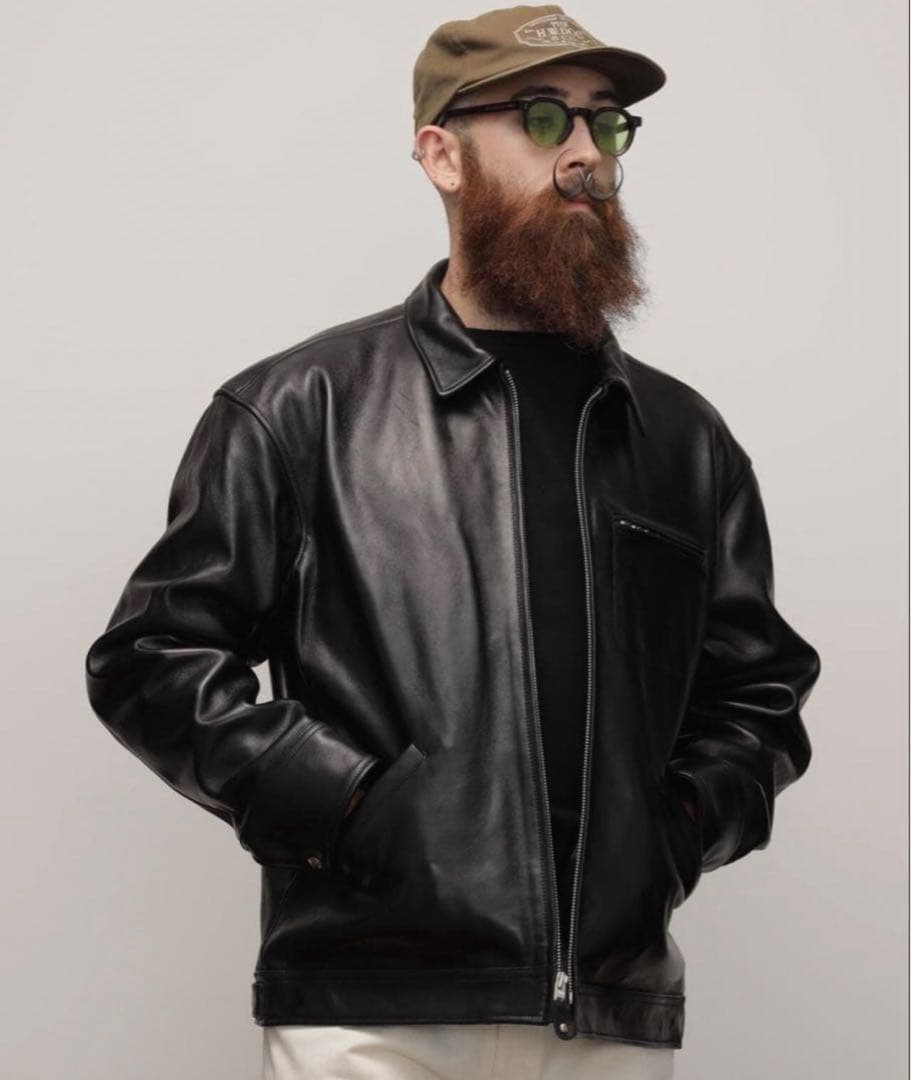 Schott ブラックレザージャケット L