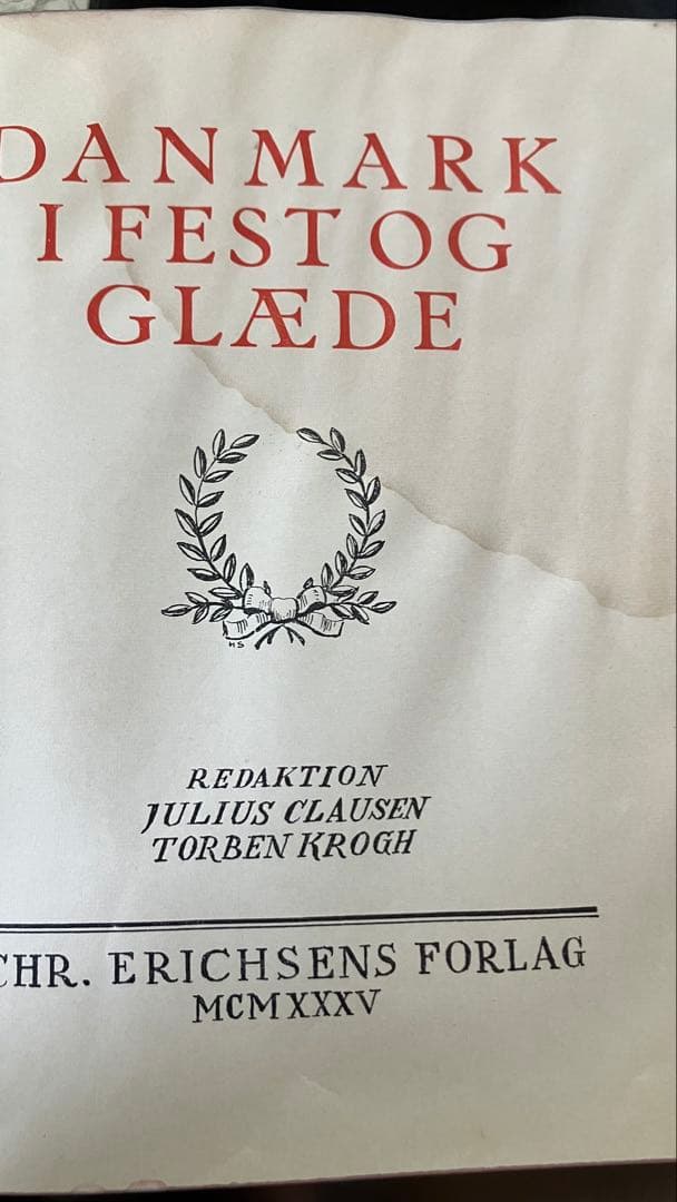 メ5361 書籍「Danmark i Fest og Glæde」
