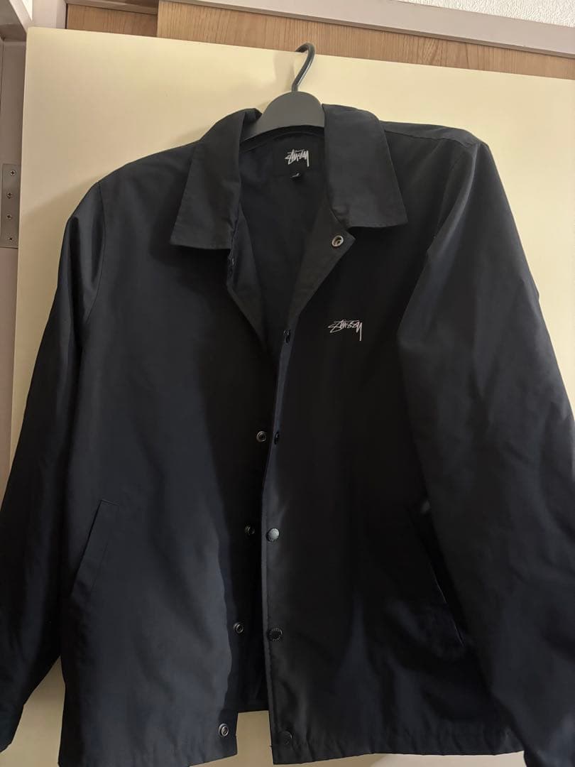 Stussy ブラック コーチジャケット Sサイズ　最終値下げ