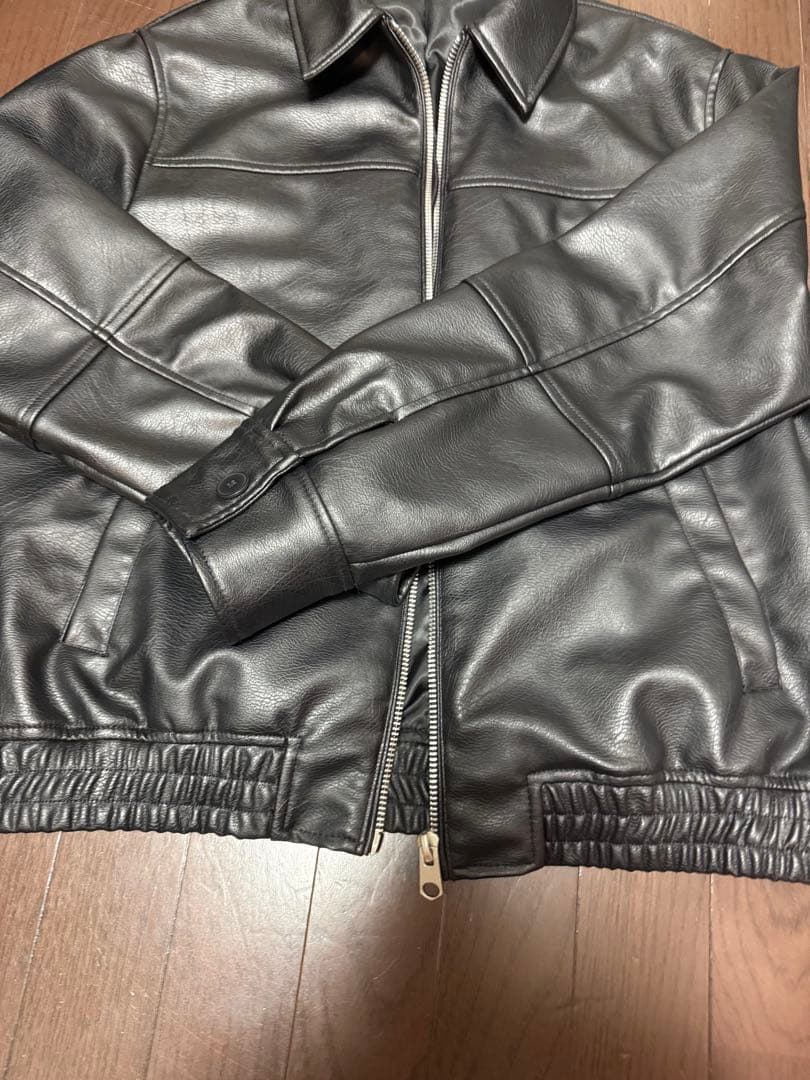 ZARA ブラックレザージャケット M