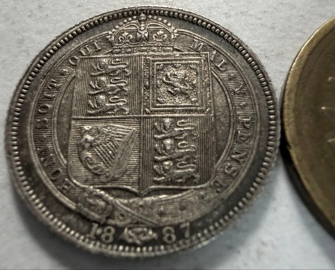 ア*ソ様 1887年 英国　ジュベリービクトリア女王 6ペンス銀貨ハイグレード
