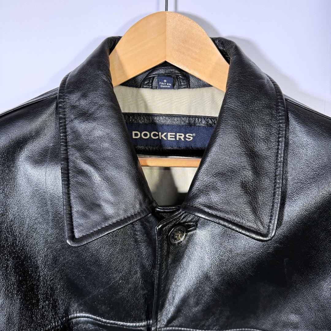 ドッカーズ カーコート 本皮 レザー ジャケット 野村訓市 90s