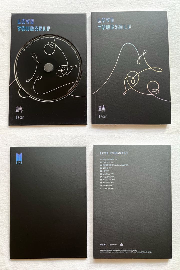 【未使用】 BTS「LOVE YOURSELF 轉 'Tear'」 4形態セット