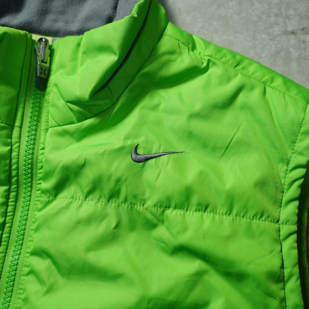 00s archive NIKE ダウンベスト 中綿 ライトグリーン y2k
