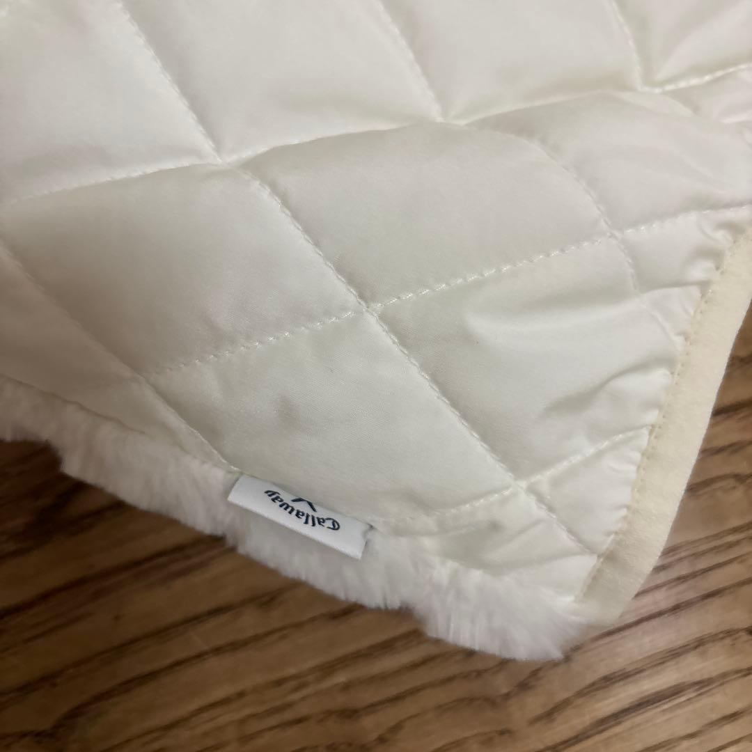 キャロウェイホワイトファーゴルフウェアセットアップ美品