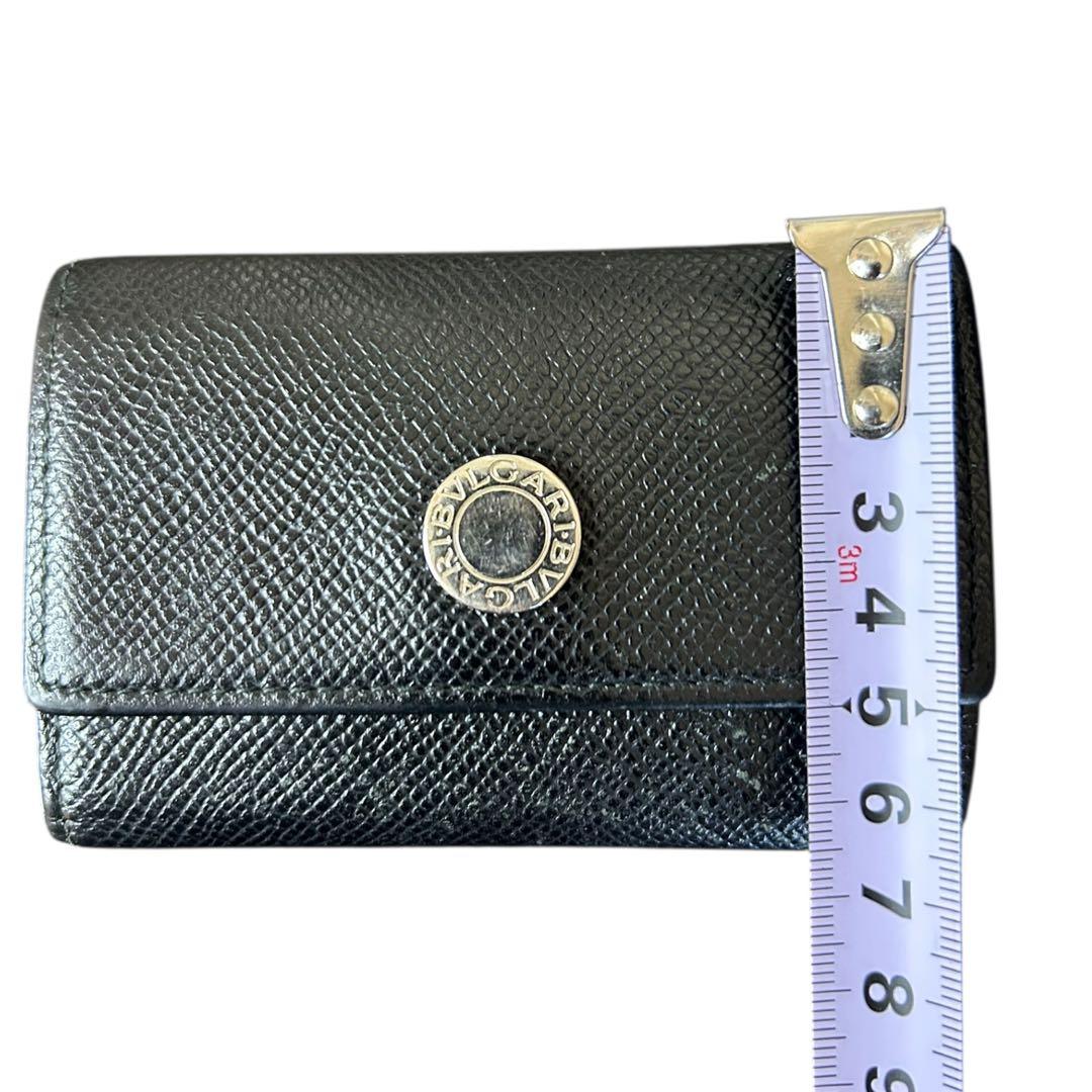 【BVLGARI】6連 キーケース ブラック 美品 箱付き 鑑定済