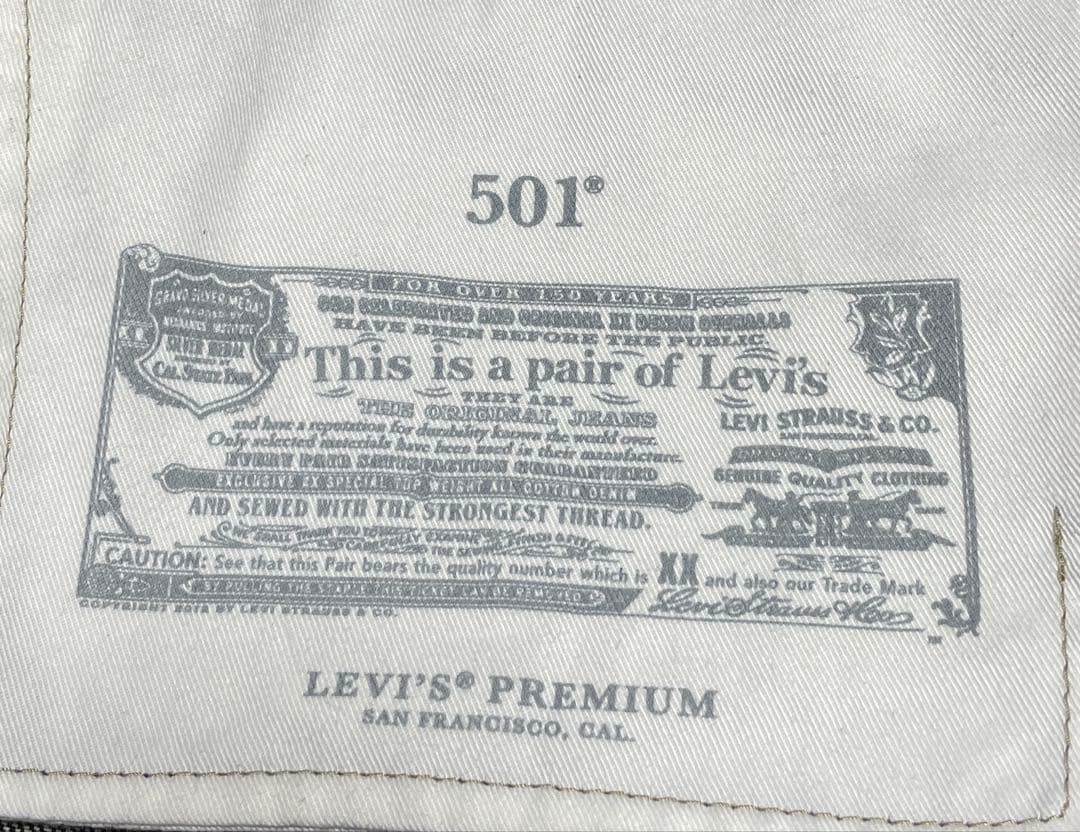 Levi's PREMIUM BLACK 501 ブラック デニム W32 限定