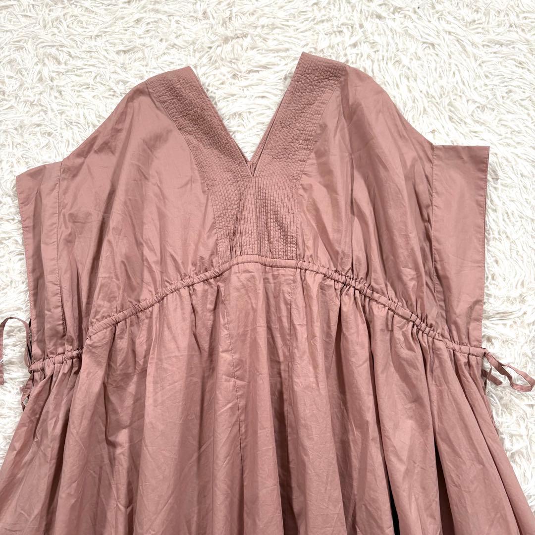 美品✨カレンソロジー 名古屋限定ピンク　タックフレアワンピース　ウエスト絞りあり