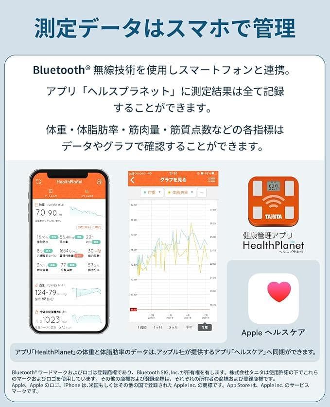 【新品】タニタ 体重計 体組成計 スマホ連動 ヘルスメーター 黒 BC768BK