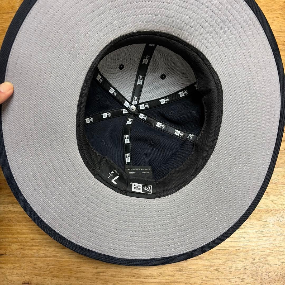 bu太郎　NEW ERA フィッテド ロングブリムハット ネイビー