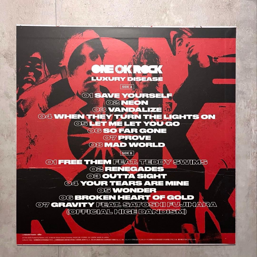 新品　ONEOKROCK ワンオク　レコード　LUXURY DISEASE