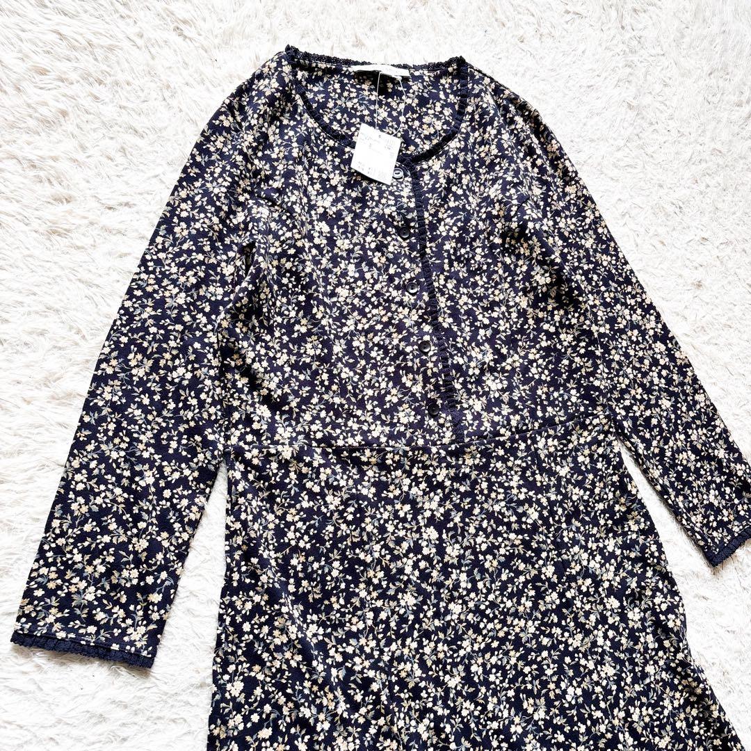 【新品タグ付き】LAURA ASHLEY 9号 ロングワンピース リバティー