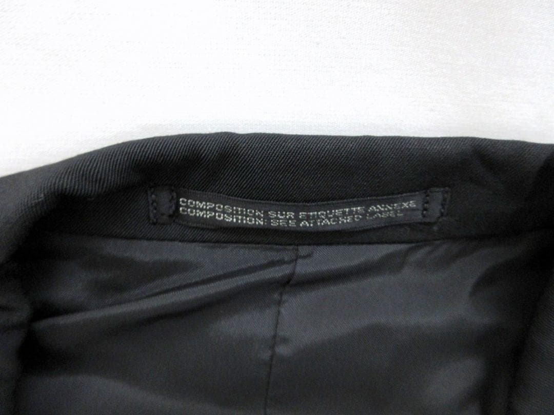 ヨウジヤマモト プールオム 刺繍ジャケット 2 HQ-J10-101 山本耀司