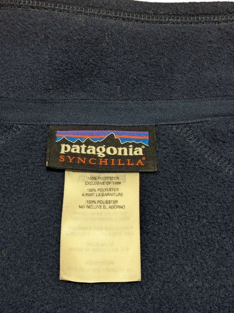 Patagonia シンチラ フリースベスト ネイビー J.P.Morgan