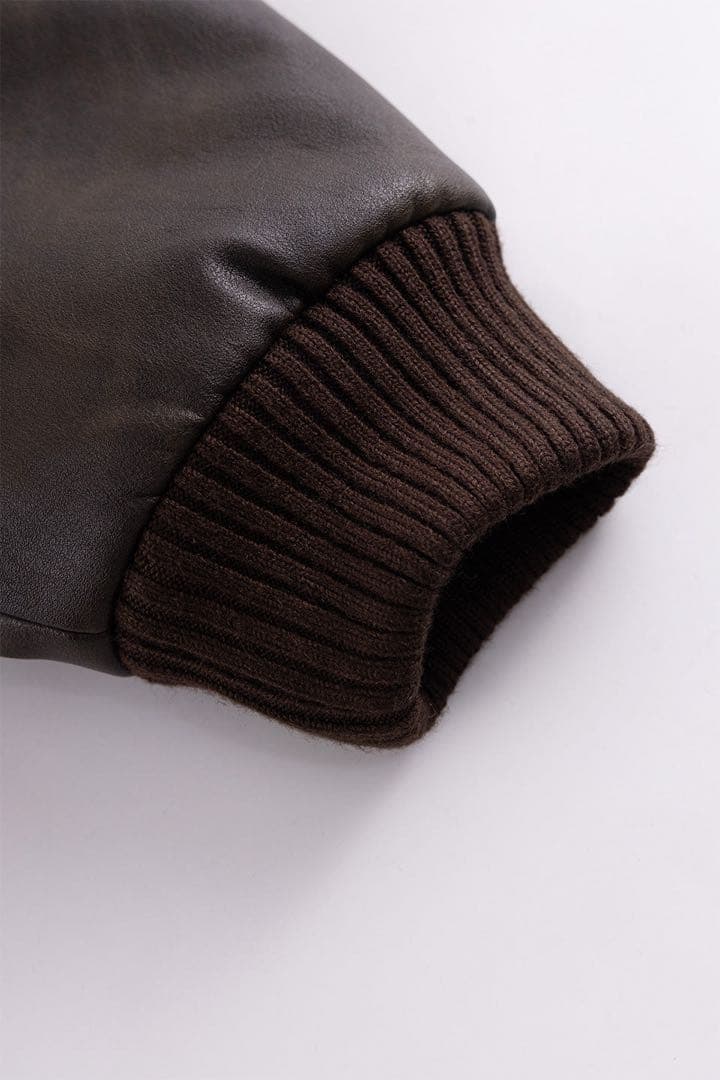 ファーレザージャケットn2b rick supplier cozy racer