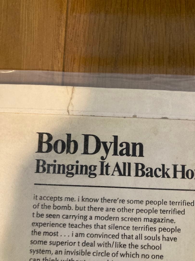 稀少UKオリジナルMonoボブディランBringingレコードBob Dylan