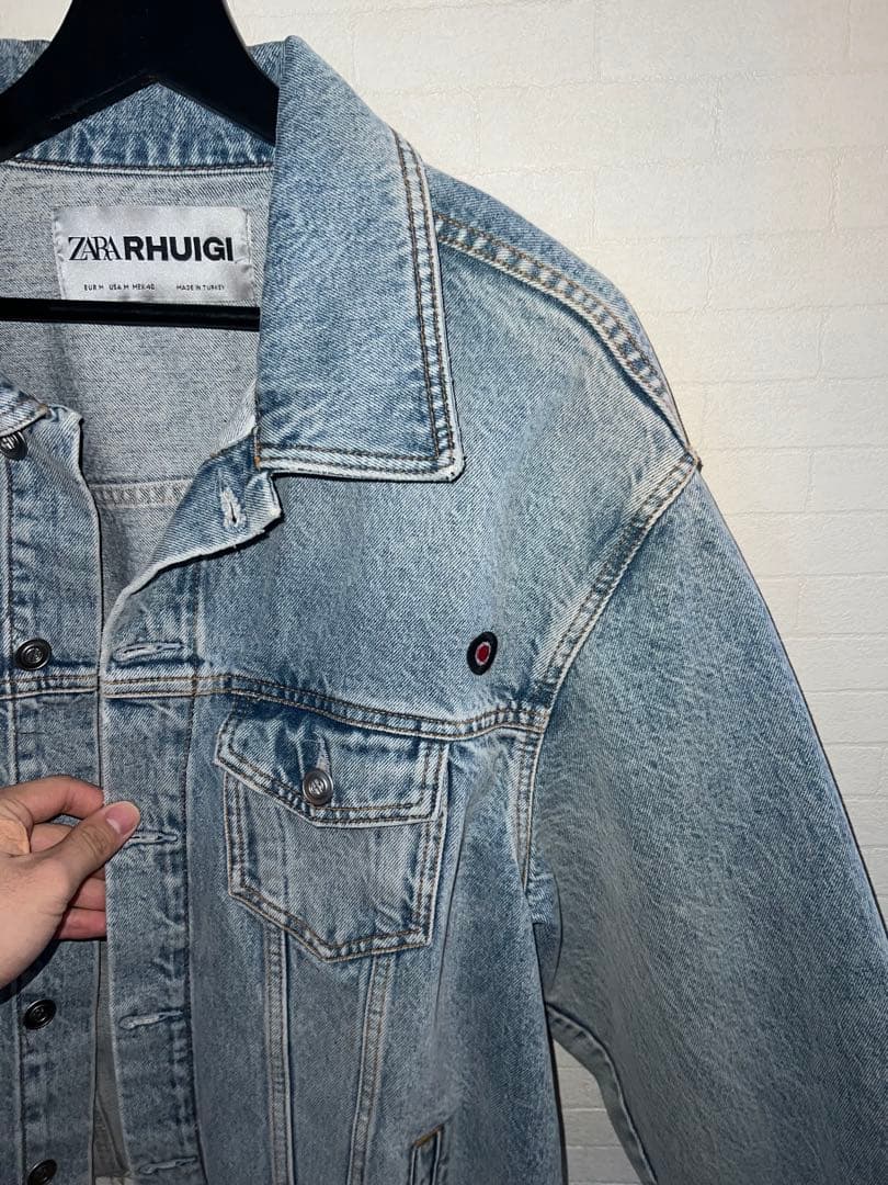 ZARA RHUIGI ライトブルー クロップドデニムジャケット