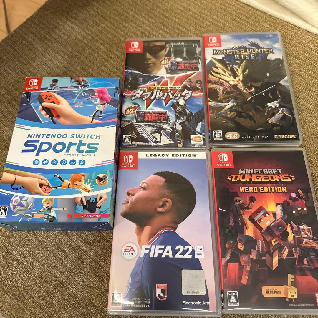モンハン　Switchスポーツ　マイクラダンジョン　逃走中　FIFA22