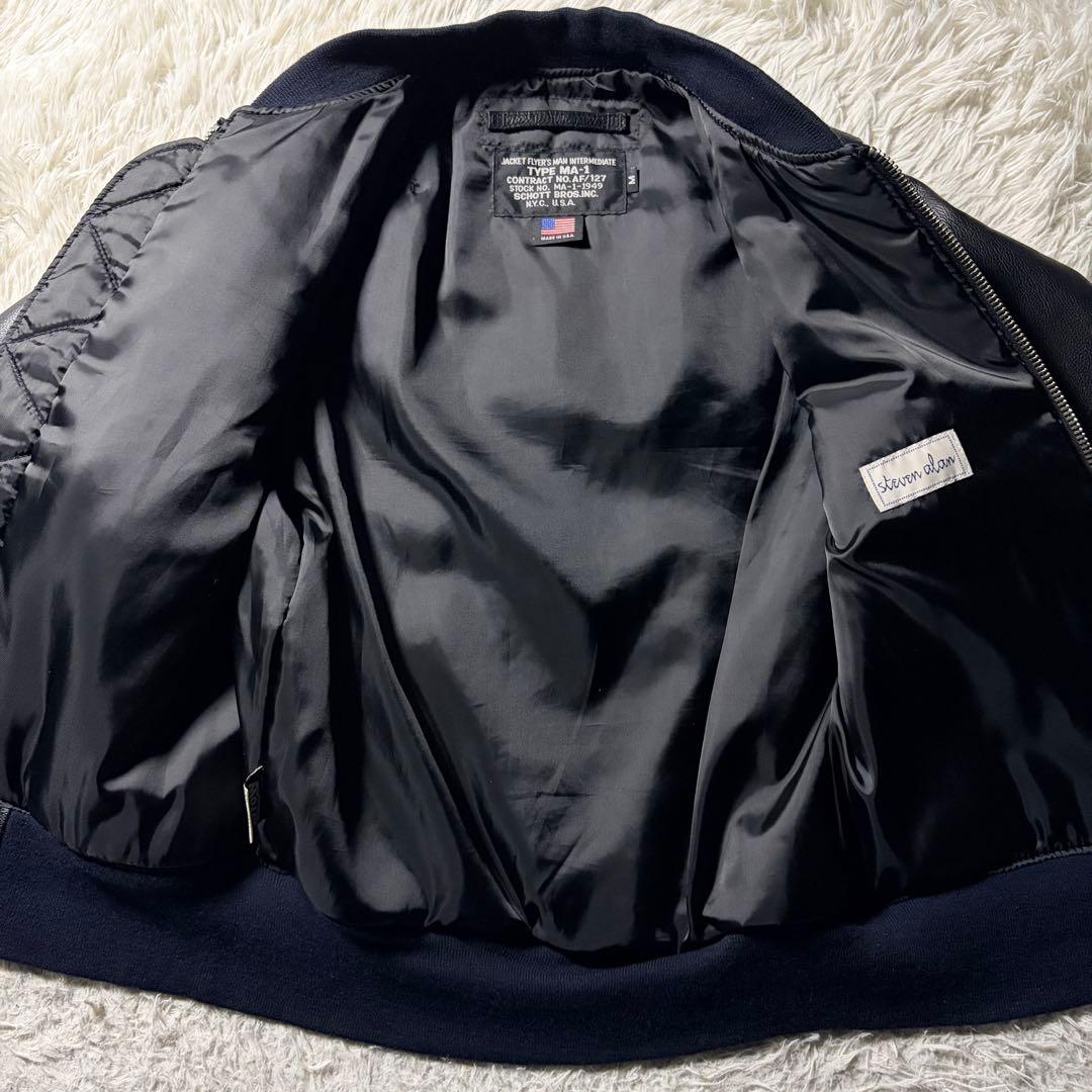 H*様 美品/希少■schott レザージャケット　MA-1 224SA 本革