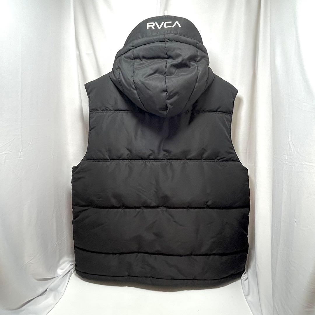 RVCA ルーカ 中綿ベスト メンズ ダウンベスト 秋冬 防寒 フード付き L