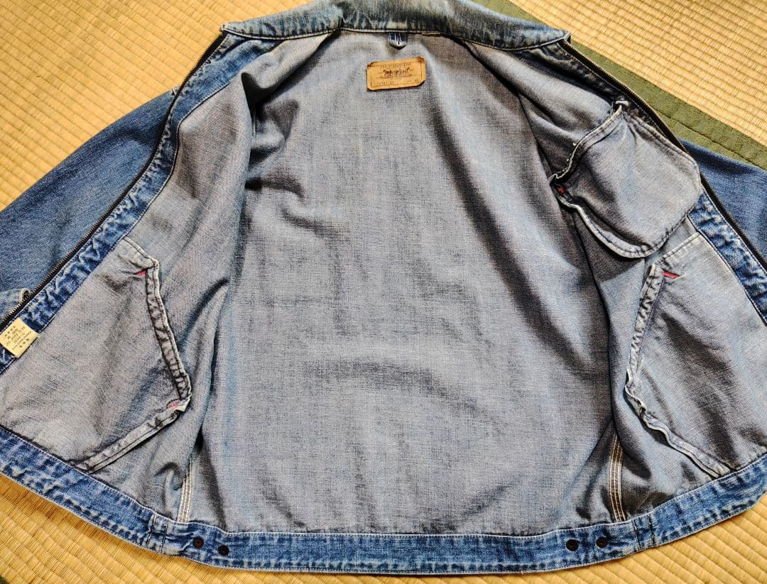 希少　リーバイス　workers デニムジャケット　ジップアップ　古着