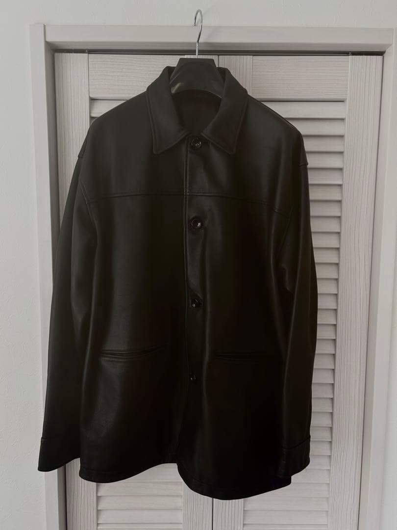 ovy Calf Leather Car Coat カーコート 今週限定値下げ