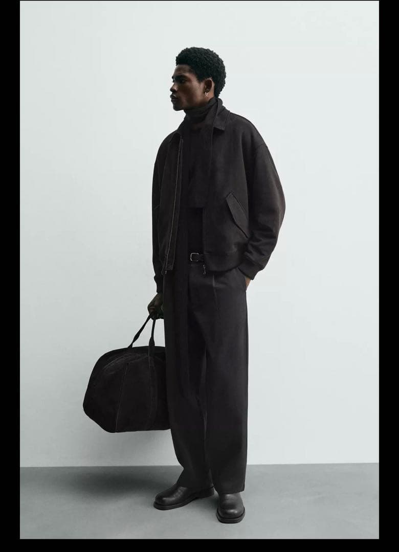 ZARA フェイクスエード キルティングジャケット