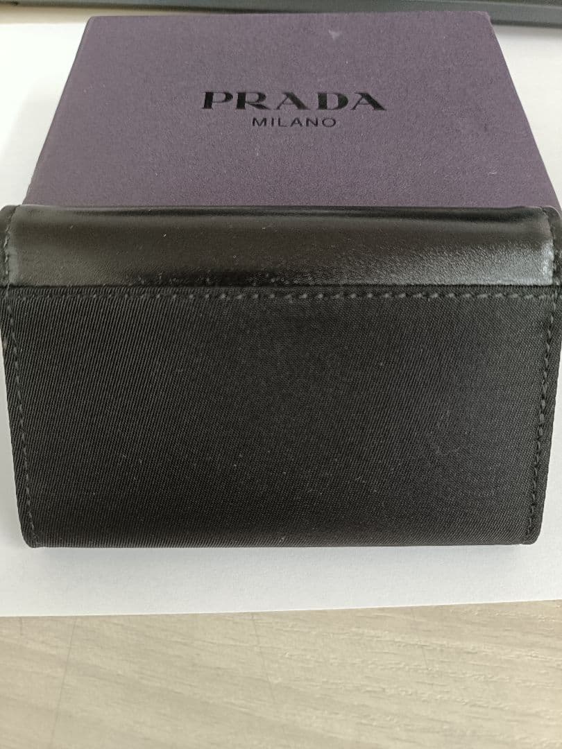 【WR】PRADA ブラック レザー キーケース