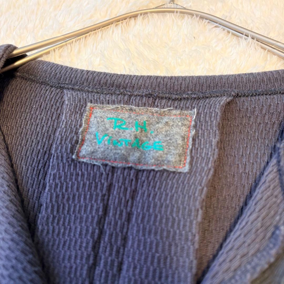 R.H.Vintage ロンハーマン　ダークネイビー ロングワンピース　ワッフル