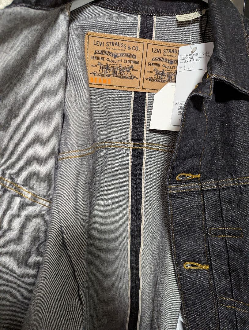 LEVI’S × BEAMS デニムジャケット/黒