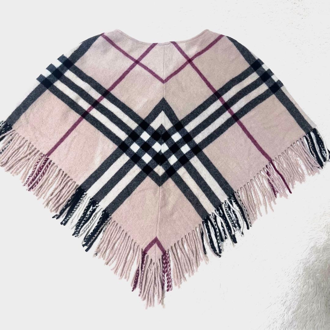美品☆バーバリーロンドンポンチョ