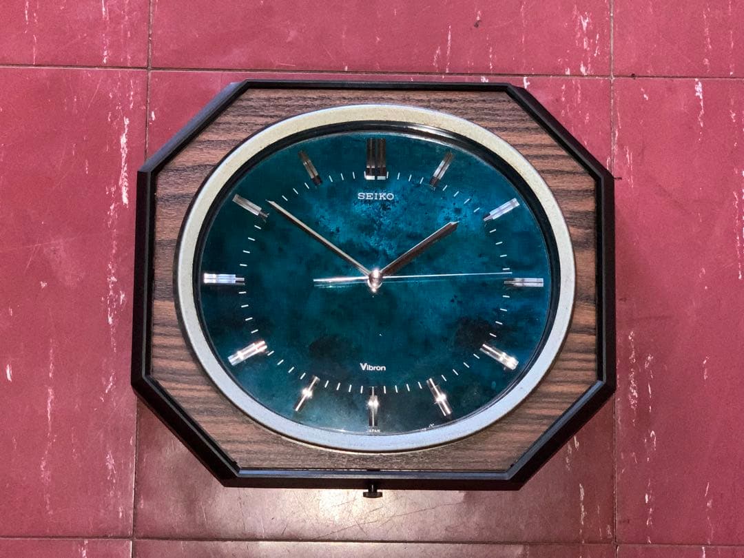 昭和レトロ　動作品　セイコー　SEIKO vibron 掛時計　スペースエイジ