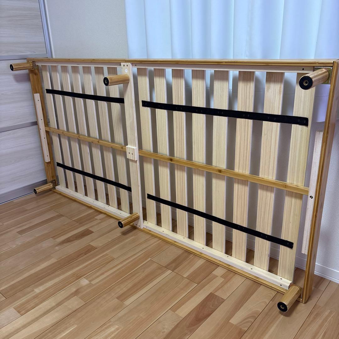 天然竹　すのこベッド　シングルサイズ