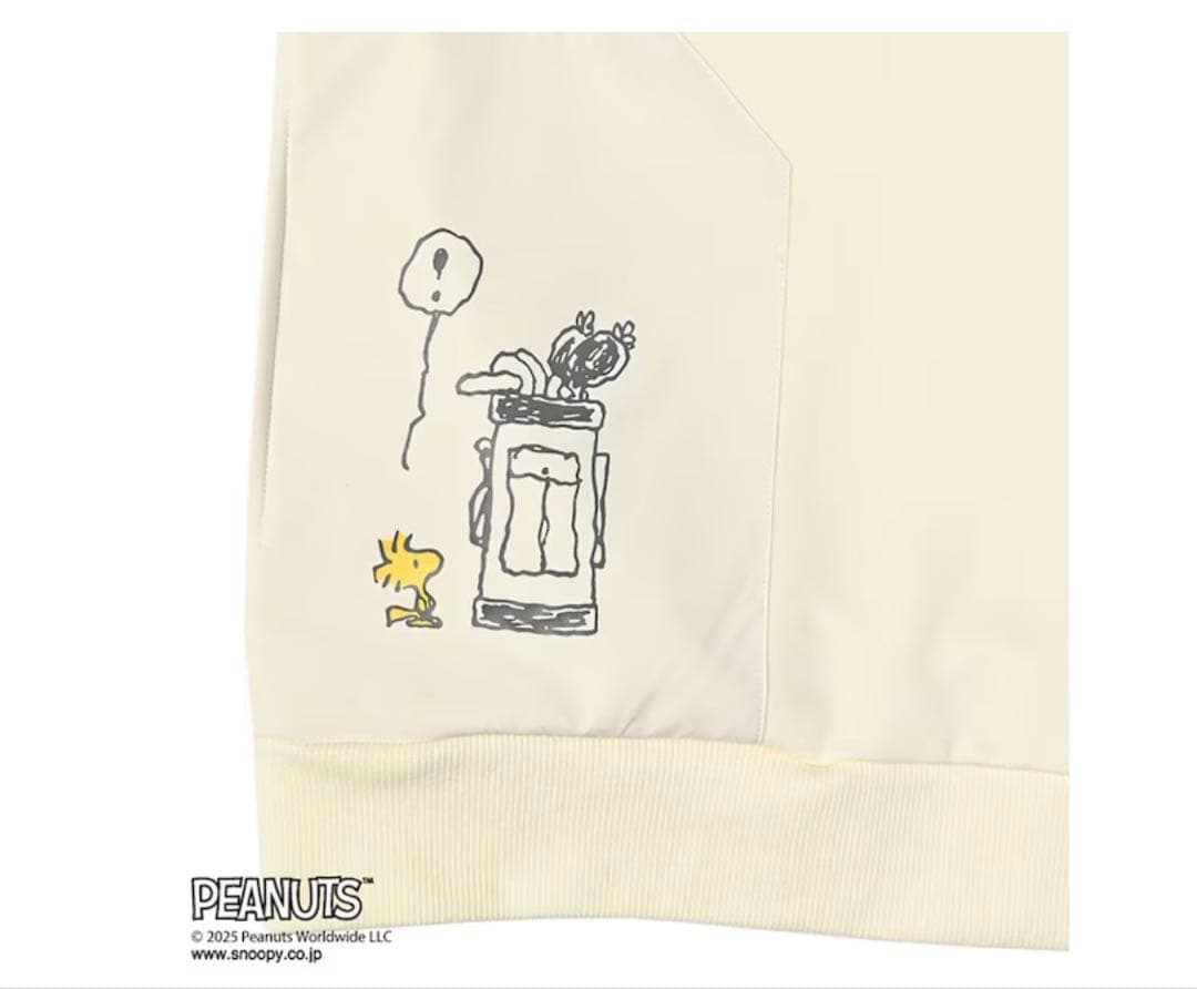 DELSOLｘPEANUTS　スヌーピーコラボ　裏毛 トレーナー ポケット付き