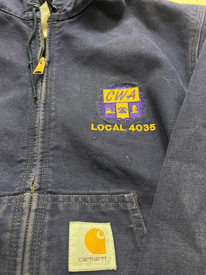 carhartt 90s 星タグ　アクティブジャケット　企業ロゴ